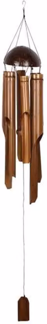 KDMK Brown Geometric Hanging Wood Decor W/D/H: 120 x 14 x 14 cm