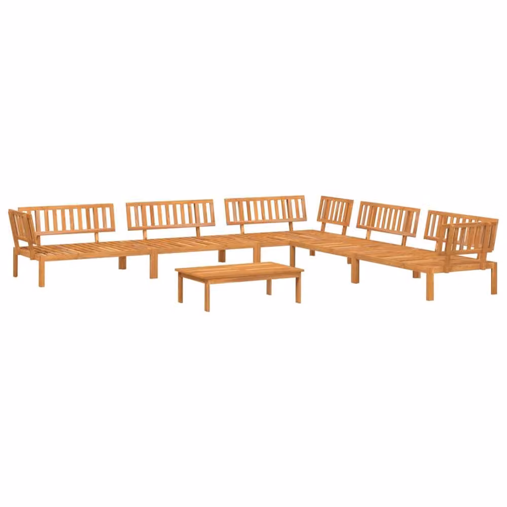 Berkfield Home Beautiful 6 Piece Garden Pallet Sofa Set in Brown Solid Acacia Wood – 2