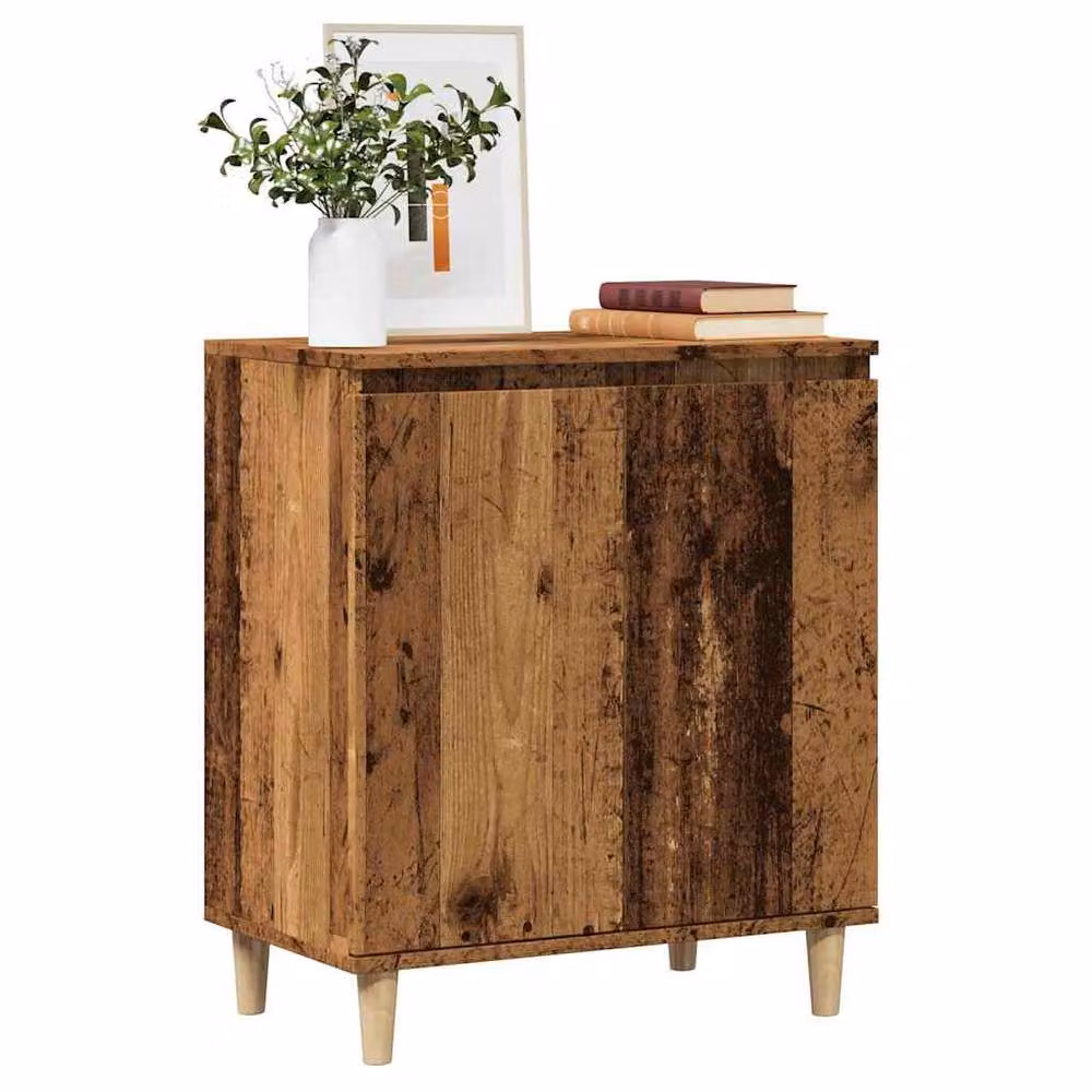 Berkfield Home Rustic Old Wood Sideboard in Brown, W/D/H: 60 x 35 x 70 cm – 2