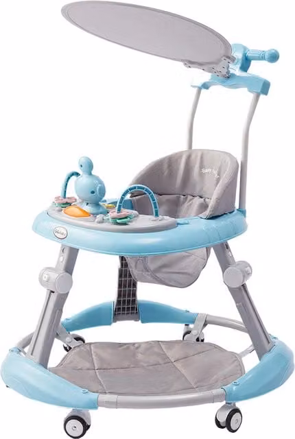 Kidkid Foldable and Adjustable Baby Walker in Blue