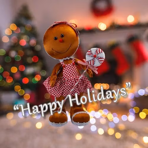 VFM e-Store Christmas Gingerbread Woman Decoration in Red, Brown and Multicolour, H 60 cm x W 26 cm – 4