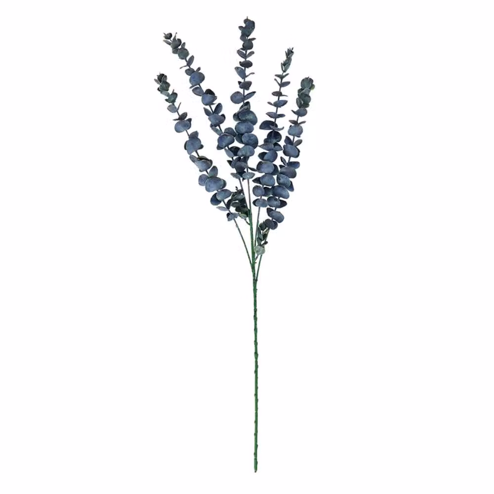 Lemon Pavilion Large Blue Eucalyptus Stem in Plastic, W25 x D25 x H79 cm