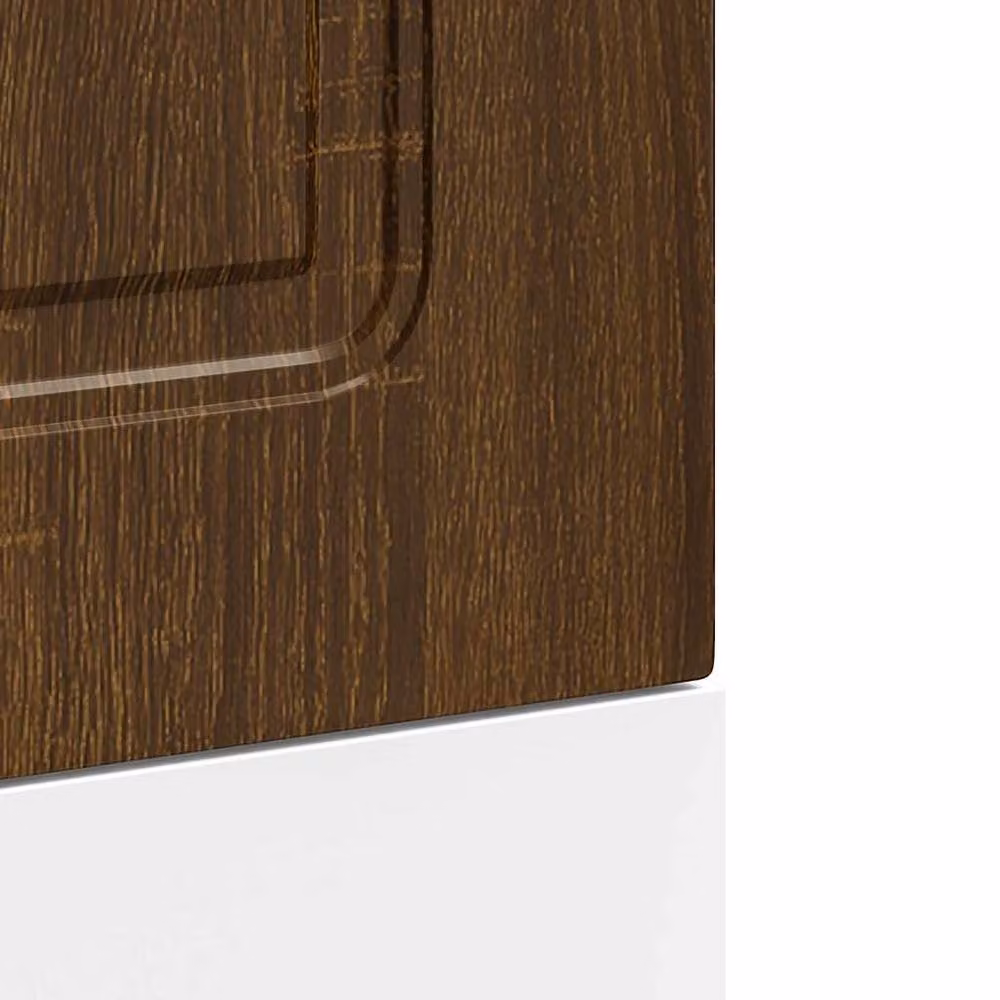 Berkfield Home Kalmar Dishwasher Panel in Brown Oak, Engineered Wood, W: 45 cm, D: 1.5 cm, H: 67 cm – 4