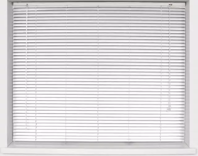Blinds Outlet Aluminium Venetian Blinds in White, Width: 45 cm, Drop: 150 cm