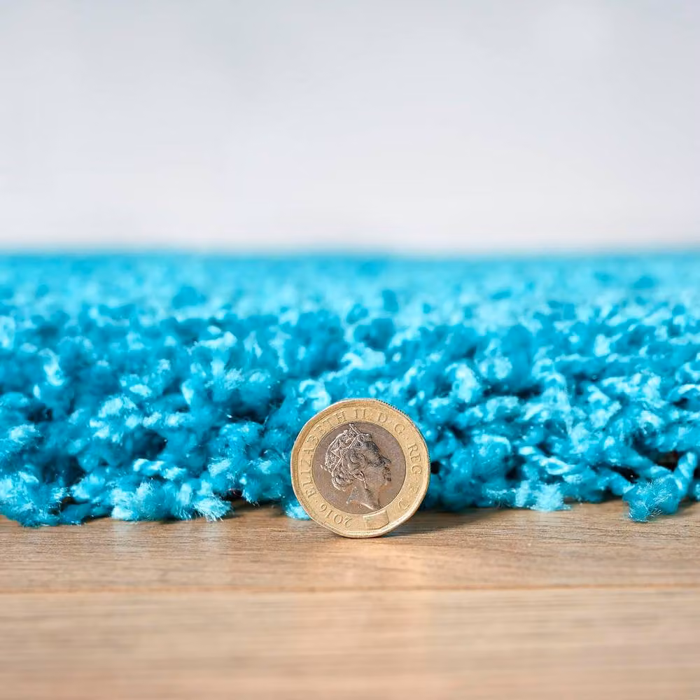 Bravich LTD California Shaggy Area Rug in Teal, W: 230 cm, D: 160 cm – 8