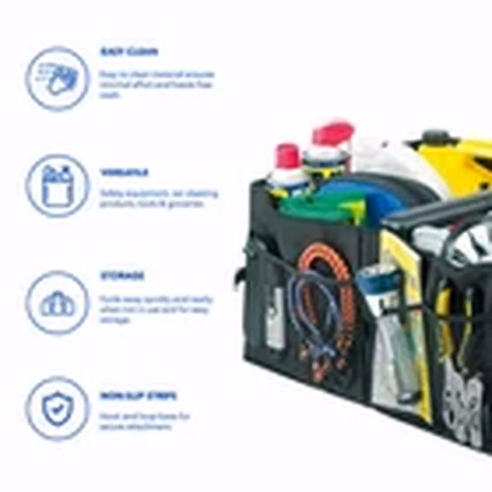 Havendro Heavy Duty Collapsible Car Boot Organiser Tidy Storage Box in Black – 2