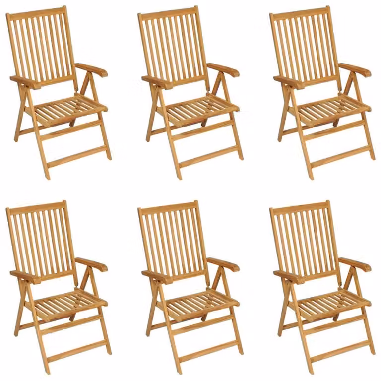 Berkfield Home Beautiful 7 Piece Garden Dining Set in Brown Solid Teak Wood