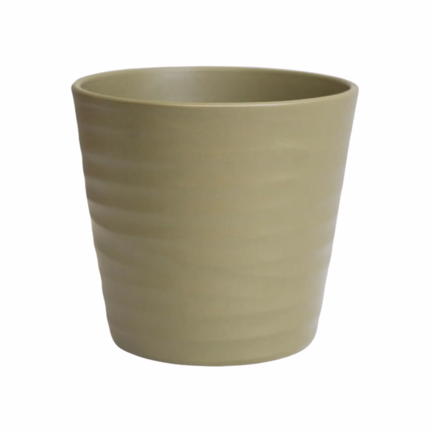 Ivyline Oslo Olive Taper Ceramic Planter in Green or Anthracite, H: 24 cm, D: 28 cm – 2