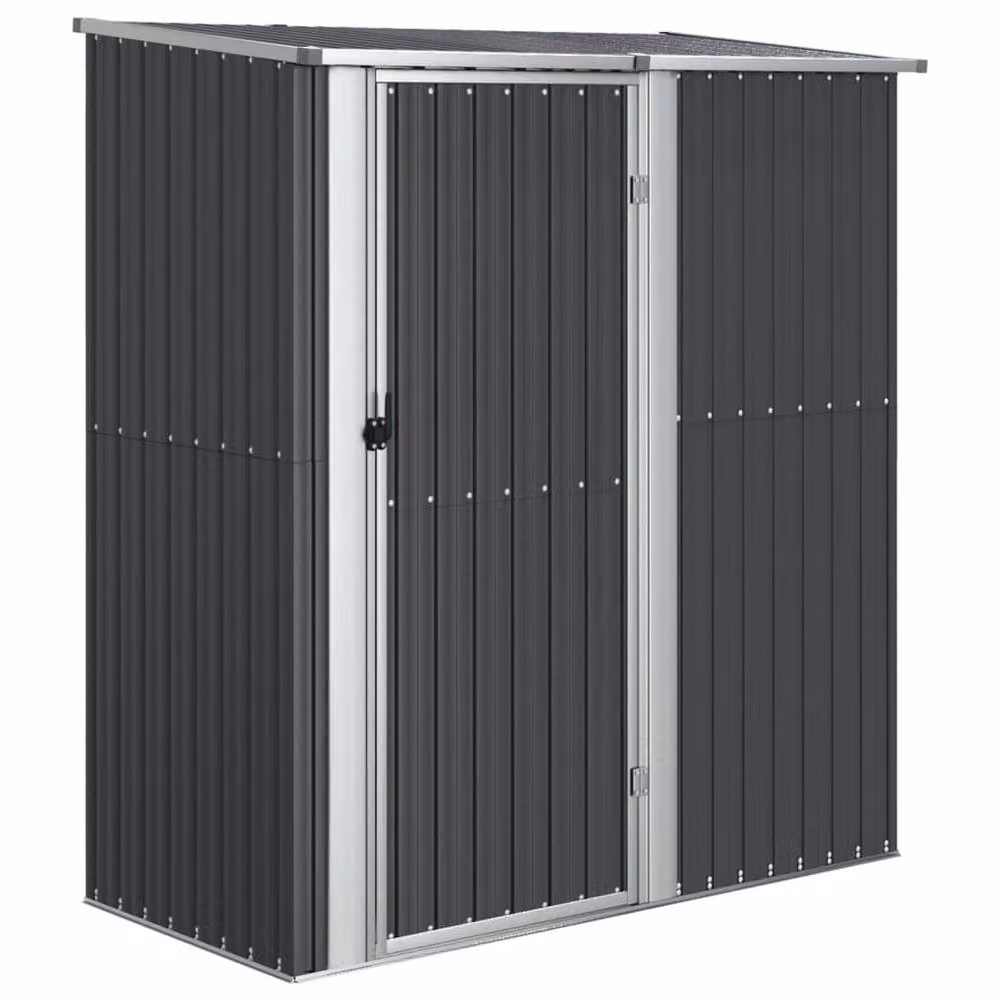 Berkfield Home Garden Shed in Anthracite Galvanised Steel, W/D/H: 180.5 x 97 x 209.5 cm – 3