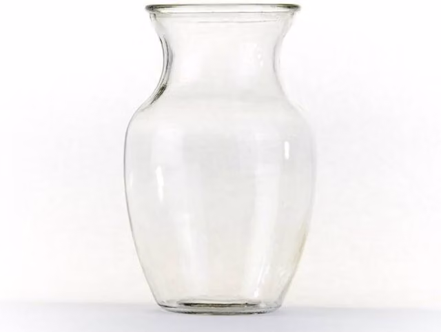 KDMD Moira Handtied Glass Vase, Transparent, 2 Pack