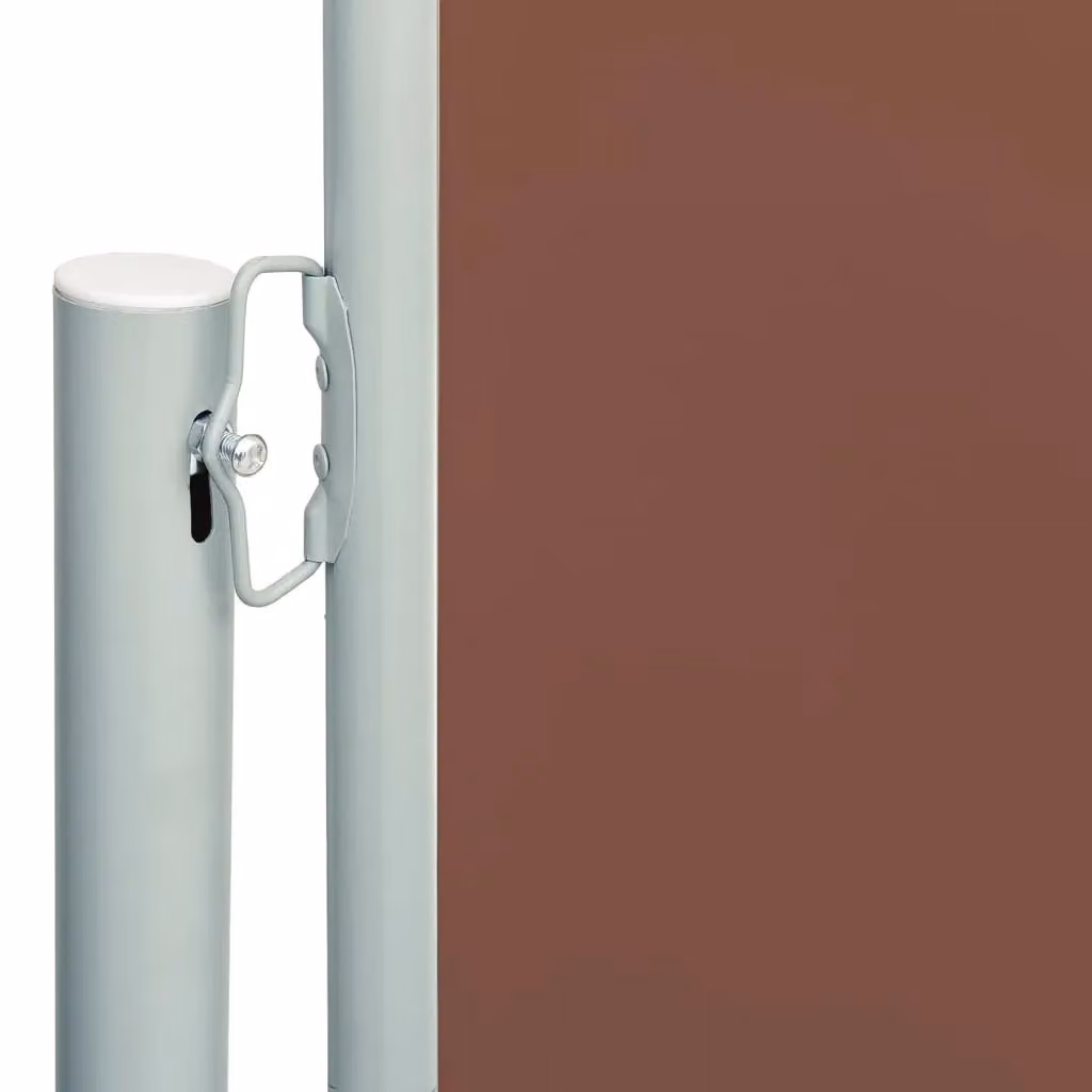 Berkfield Home Brown Retractable Side Awning with Polyester Fabric and Steel Frame, W/H: 117 x 600 cm – 3