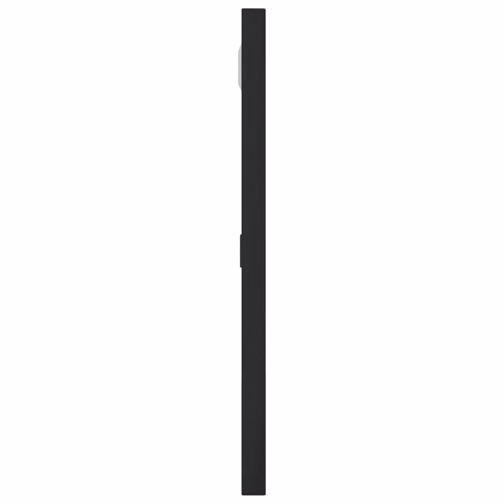 Berkfield Home Square Wall Mirror in Black Metal and Glass, W: 30 cm, H: 30 cm – 3