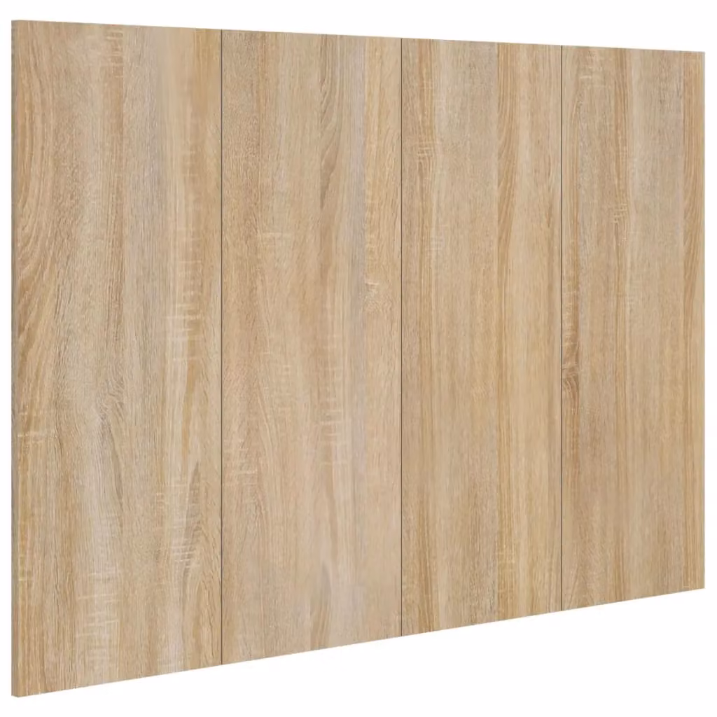 Berkfield Home Sonoma Oak Bed Headboard in Brown, W/D/H: 120 x 1.5 x 80 cm – 2