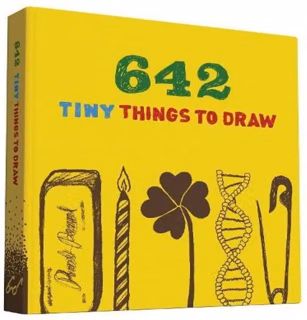Chronicle Books 642 Tiny Things to Draw Blank Diary and Journal in Multicolour and Yellow