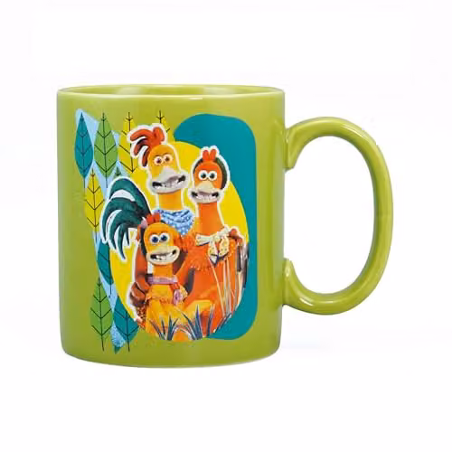 Half Moon Bay Chicken Run: Dawn of the Nugget Green Ceramic Coffee Mug, 400ml