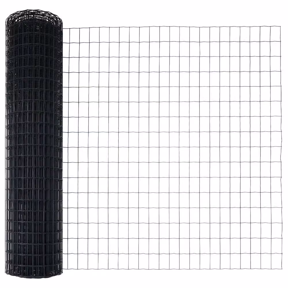 Berkfield Home Garden Fence Set of 2, Grey Powder-Coated Steel, W: 1 m, H: 1 m – 4