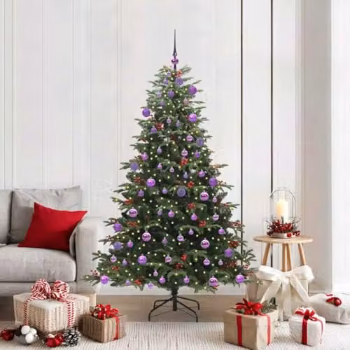 vidaXL Artificial Christmas Tree with 300 LEDs in Green, Height: 180 cm – 2