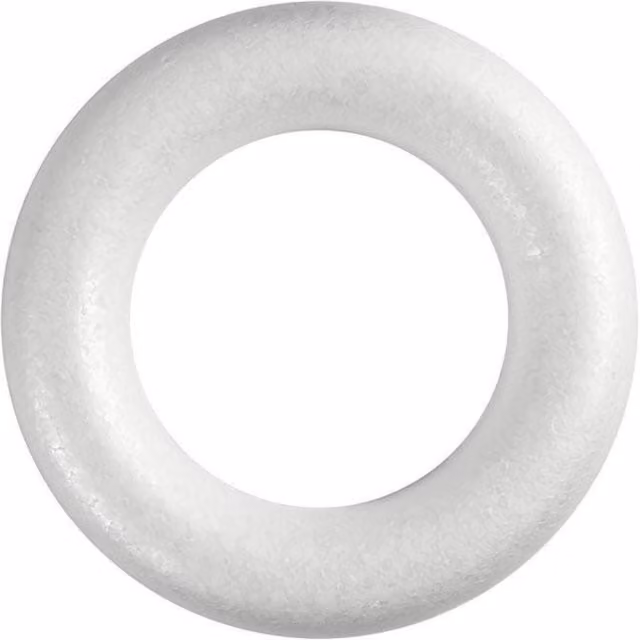 KDMD White Half Rounded Wreath Ring Set of 2, Diameter: 30 cm