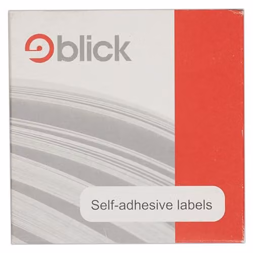 Blick White Self Adhesive Rectangular Paper Labels, 1200 Pack, W: 1.2 cm, H: 3 cm – 1
