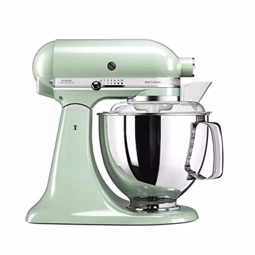 KitchenAid Artisan Stand Mixer in Green and Stainless Steel