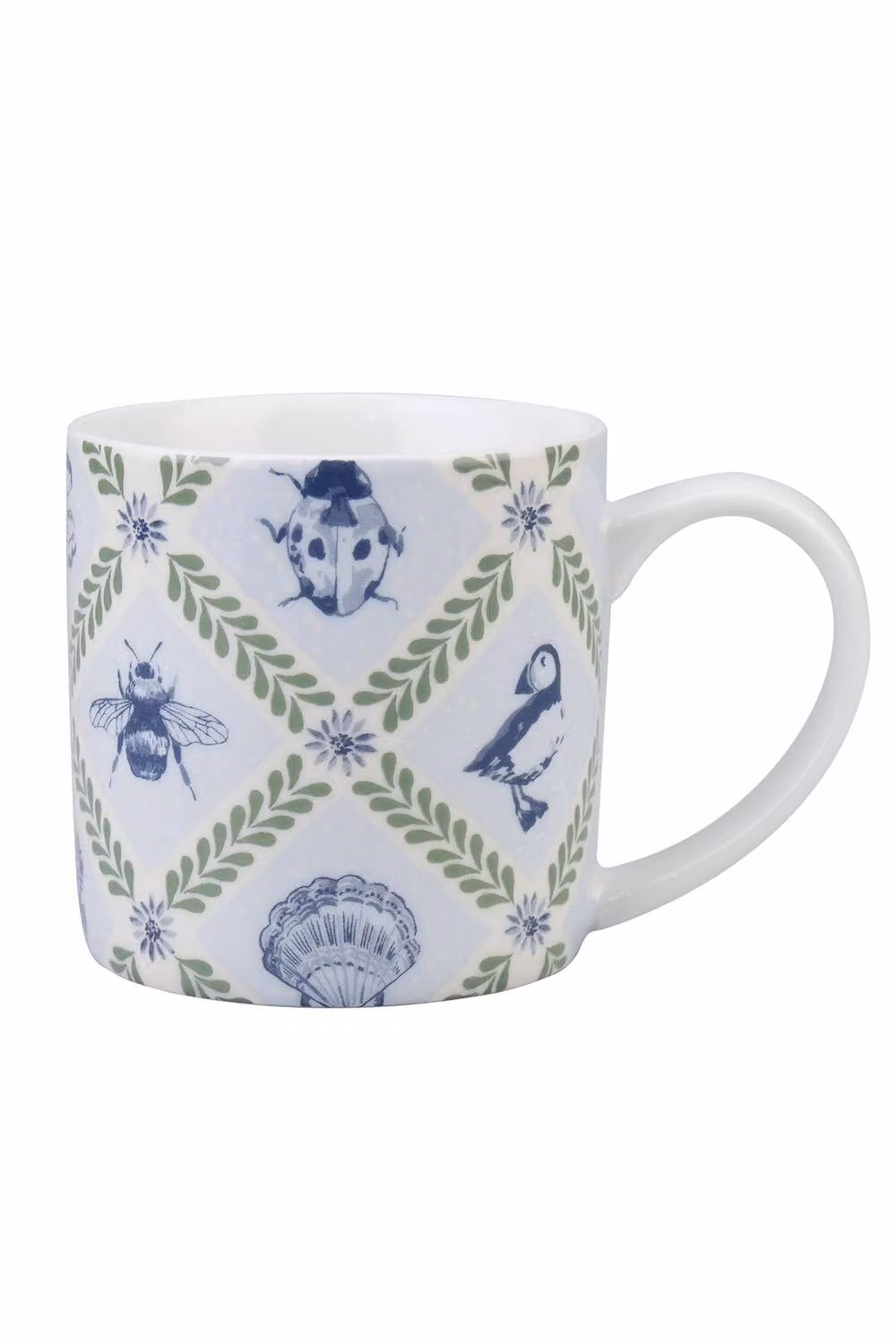 Ulster Weavers Coastal Treasures Bone China Mug in Blue and Green – 2