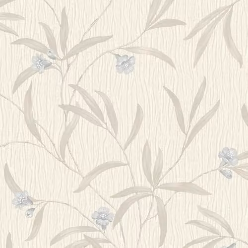 Belgravia Decor Tiffany Floral Cream and Soft Blue Botanical Wallpaper – 1