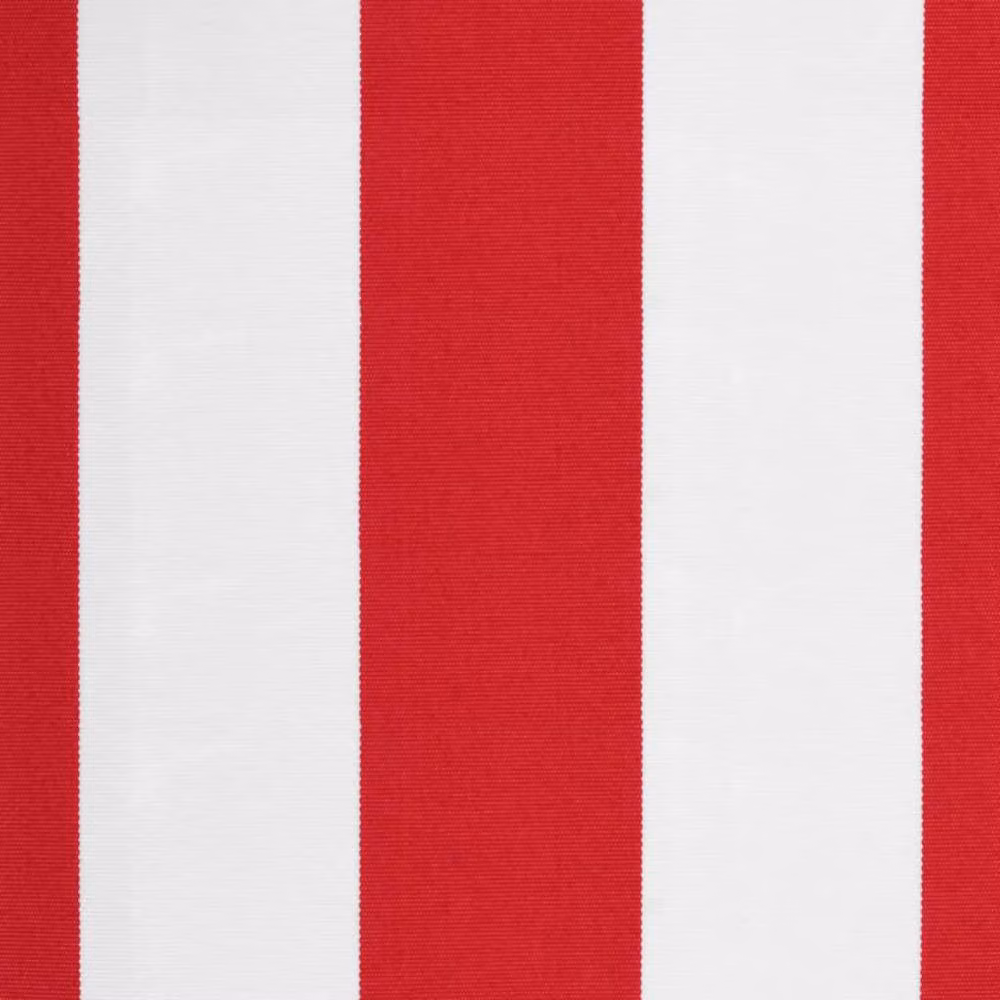 Berkfield Home Replacement Awning Valance Fabric in Red and White Stripe, 5 m – 2