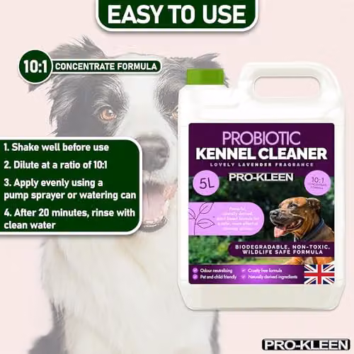 Pro-Kleen ProBiotic Kennel Cleaner Lavender Fragrance, 15 x 5L – 5