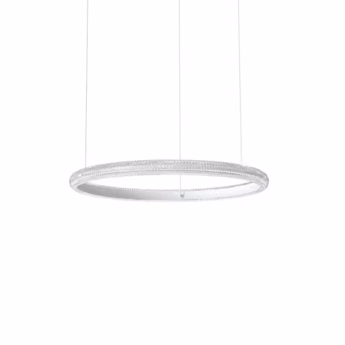 Ideal Lux Miracle LED Ring Pendant Ceiling Light, White, 3000K, Diameter: 60 cm