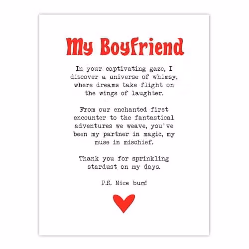 Artery8 Love Poem Whimsy Magic Romantic Poetry Wall Art Poster Print on Thick White Paper, W: 45.7 x H: 61 cm – 1