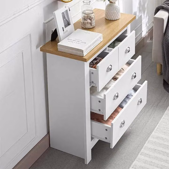 KOSY KOALA 4-Drawer Chest in White with Light Wood Top, W/D/H: 79 x 40 x 95 cm – 3