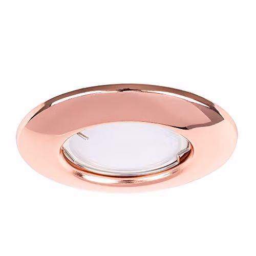 ValueLights Modern Copper GU10 Recessed LED Ceiling Downlight Fitting