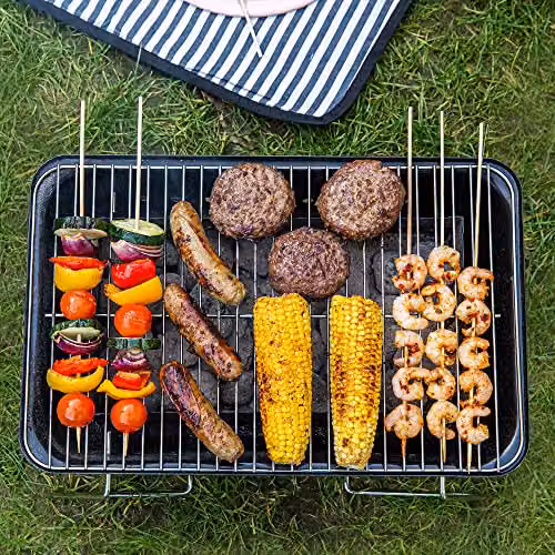 George Foreman Portable Charcoal Tabletop BBQ in Black – 9