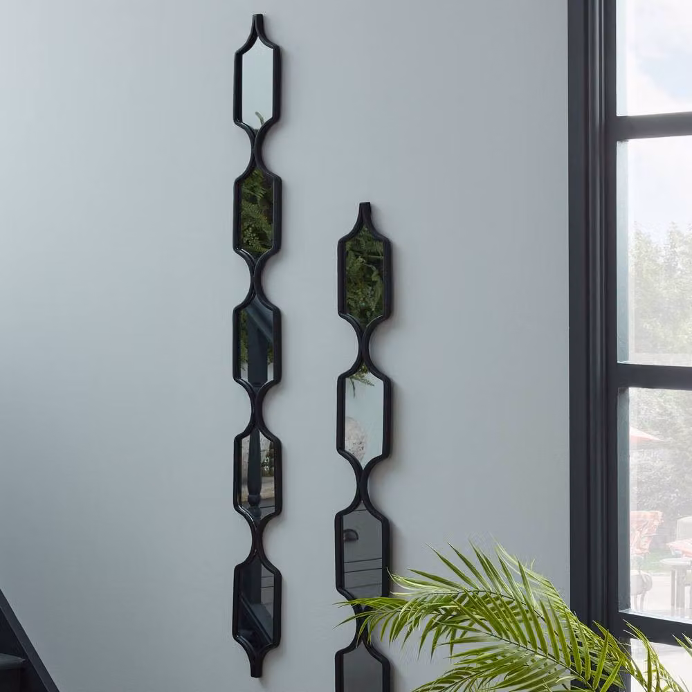 Love Lace Modern Black Decorative Hanging Glass Mirror – 2