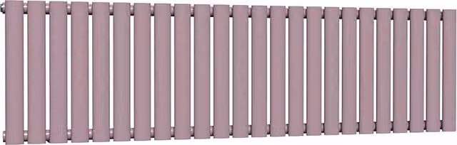 Lux Heat Oval Horizontal Radiator in Lavender Mist, W: 1440 mm, H: 400 mm