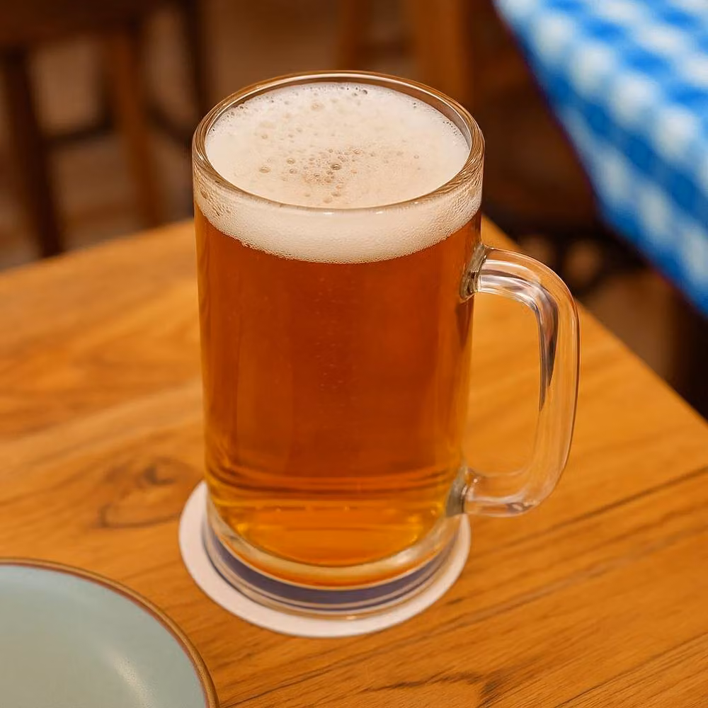 Argon Tableware Set of 4 Transparent Glass Beer Mugs, 540 ml – 8