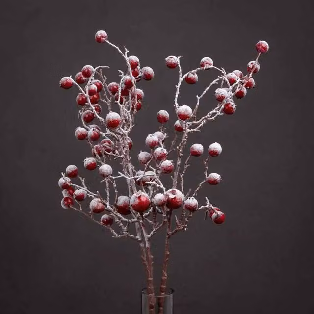 Lemon Pavilion Furniture and Decor Large Festive Berry Artificial Plant, Red, W13 x D13 x H73 cm – 1