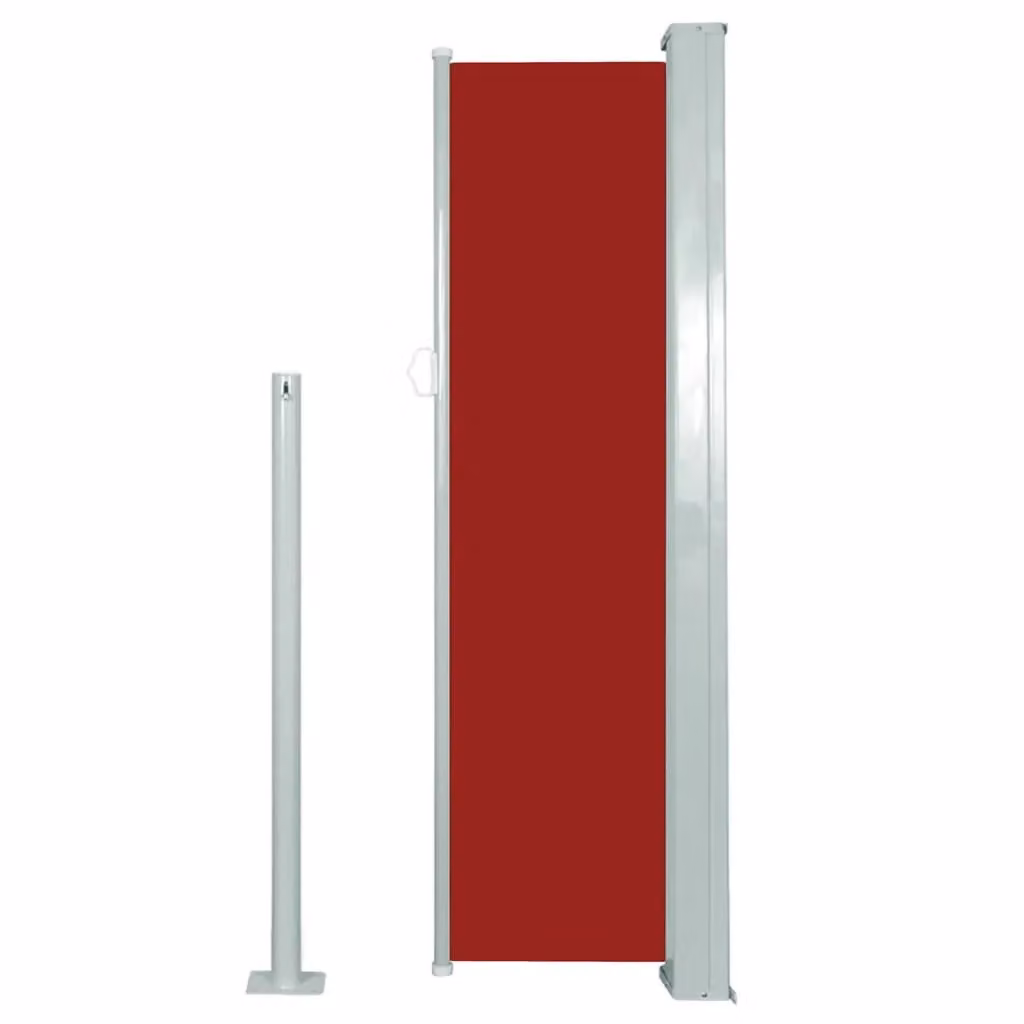 Berkfield Home Red Retractable Side Awning, W/D/H: 300 x 120 x 120 cm