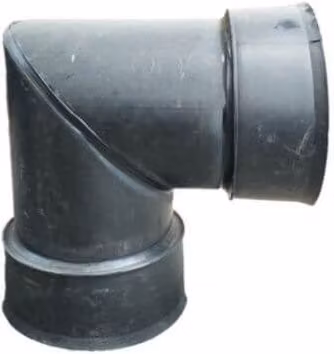 PBSL Group Twinwall Drainage Bend 90 Degree Black 450mm