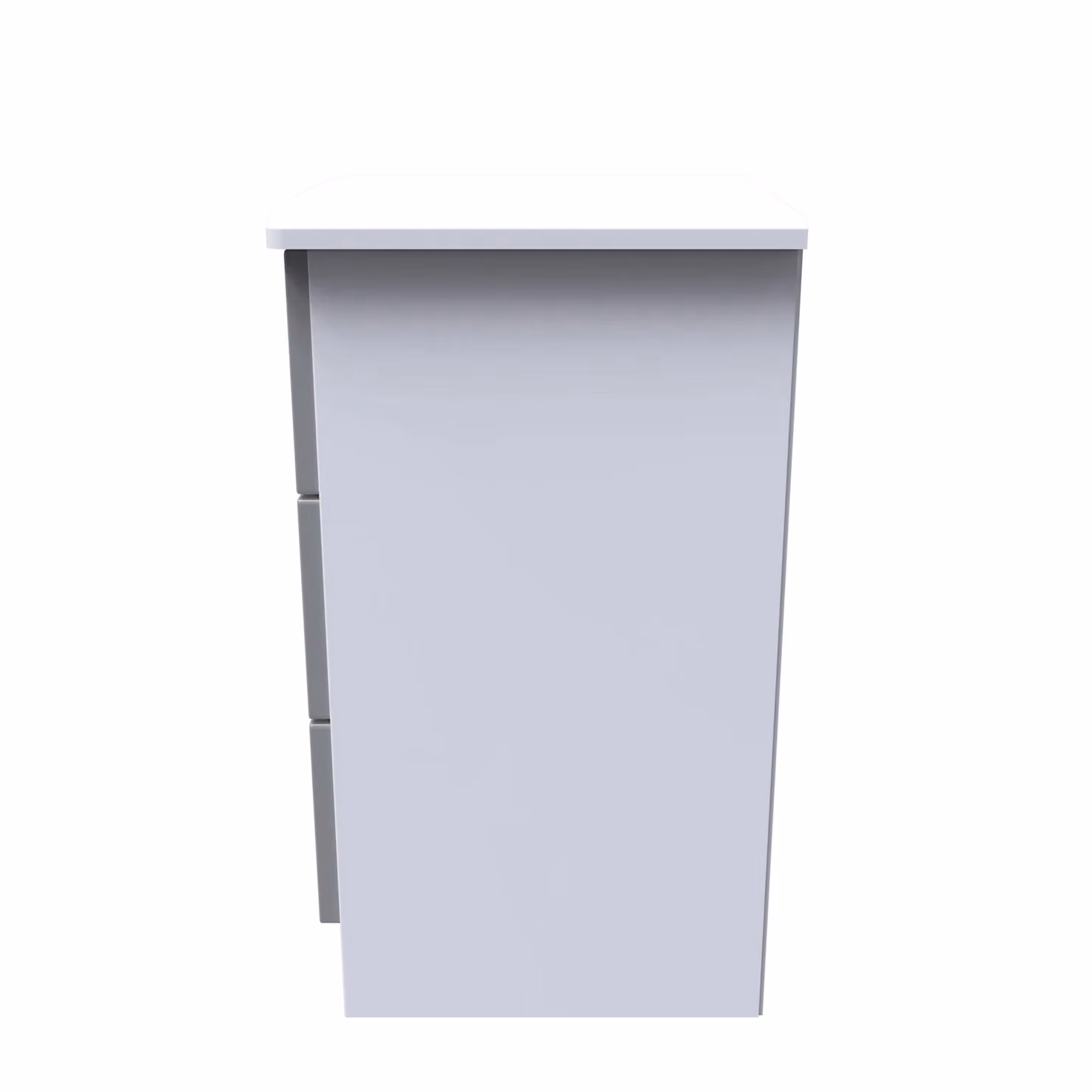 2 U Holborn 3 Drawer Bedside Cabinet in Dark Grey, Ready Assembled – 2