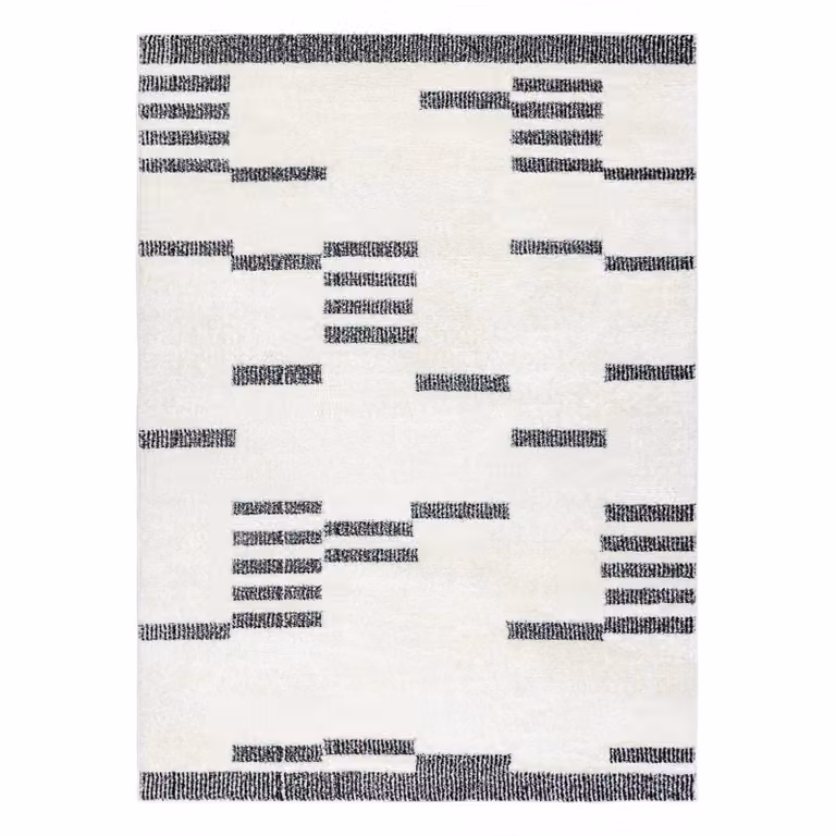 RugsX Mode Geometric Scandinavian Rug in Yellow, W: 150 cm, D: 80 cm