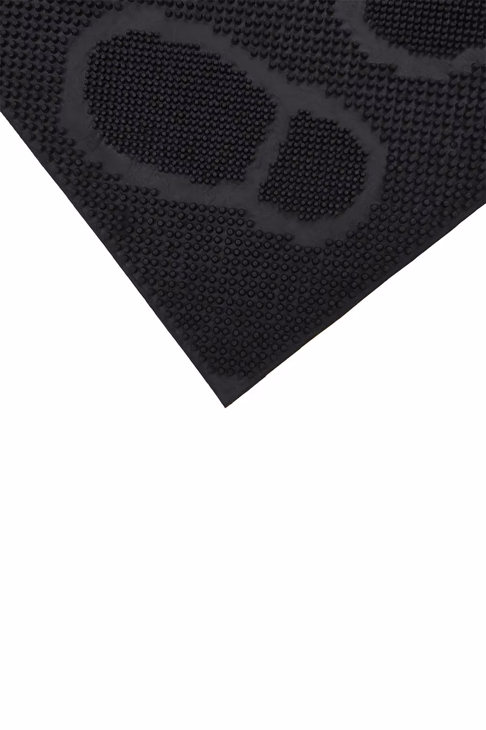 JVL Black Rubber Pin Doormat, W: 40 cm, D: 60 cm – 3