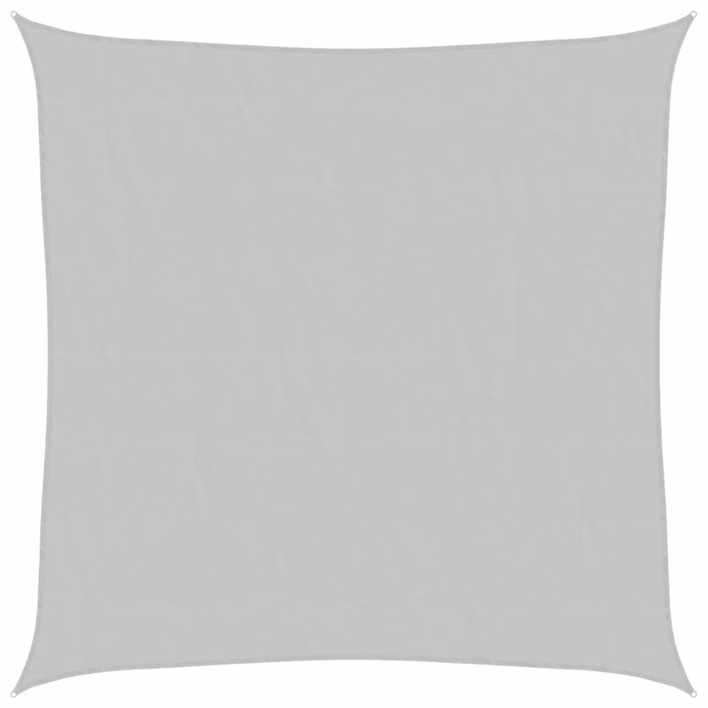Berkfield Home Square Sun Shade Sail in Light Grey, 100% Polyester Oxford, W x W: 360 x 360 cm