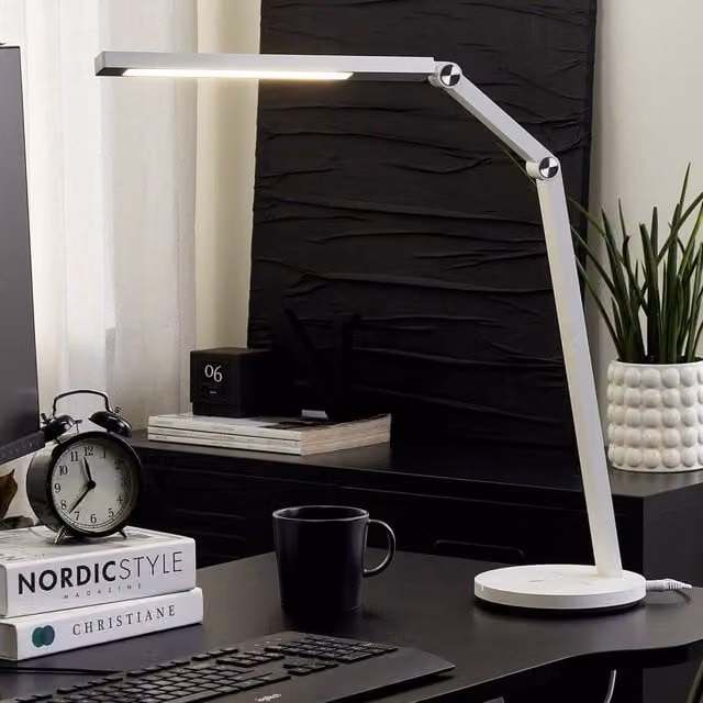 Wyld and Coco White LED Desk Lamp with Touch Control and Stepless Dimming – 1