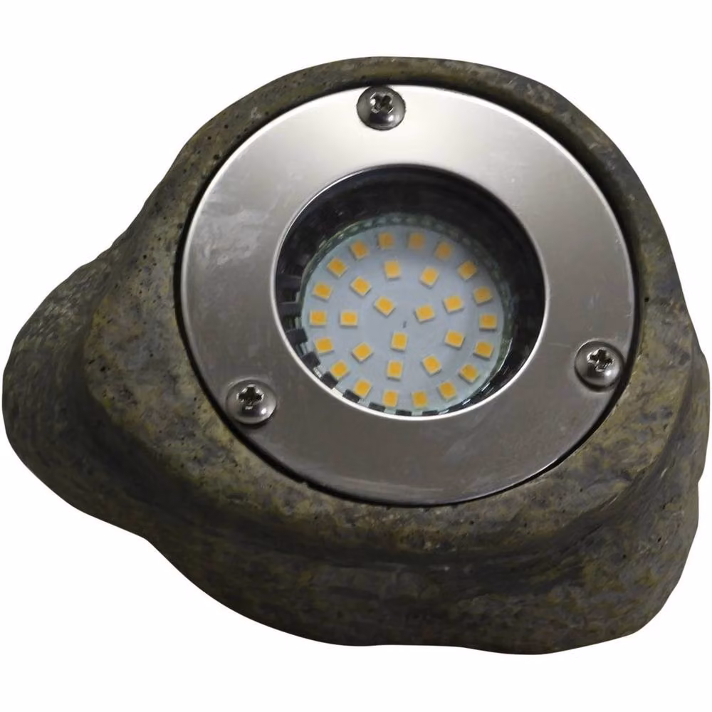 NESTLUNE Lighting 12V Tatra Rock Light Kit of Two with Transformer in Dark Grey – 4