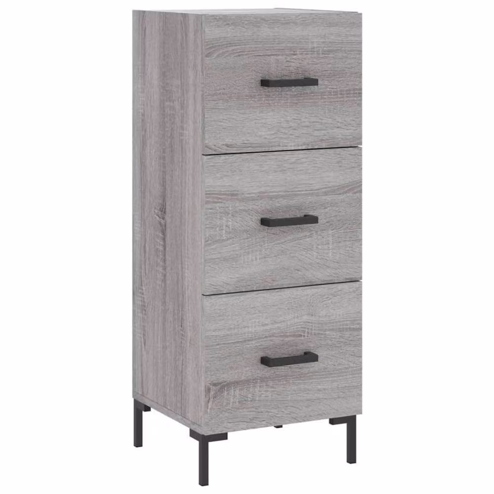 Berkfield Home Grey Sonoma Sideboard in Engineered Wood, W/D/H: 34.5 x 34 x 90 cm – 3