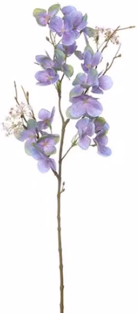Kingsbury Gifts Artificial Hydrangea Floral Spray in Pink and Purple, Height: 51 cm