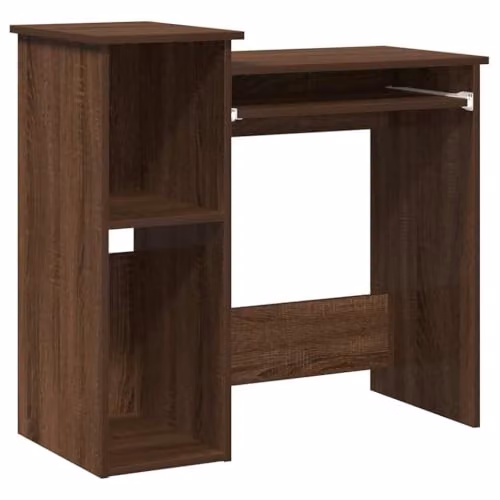 vidaXL Modern Computer Desk in Brown, W/D/H: 84 x 40 x 78 cm – 1