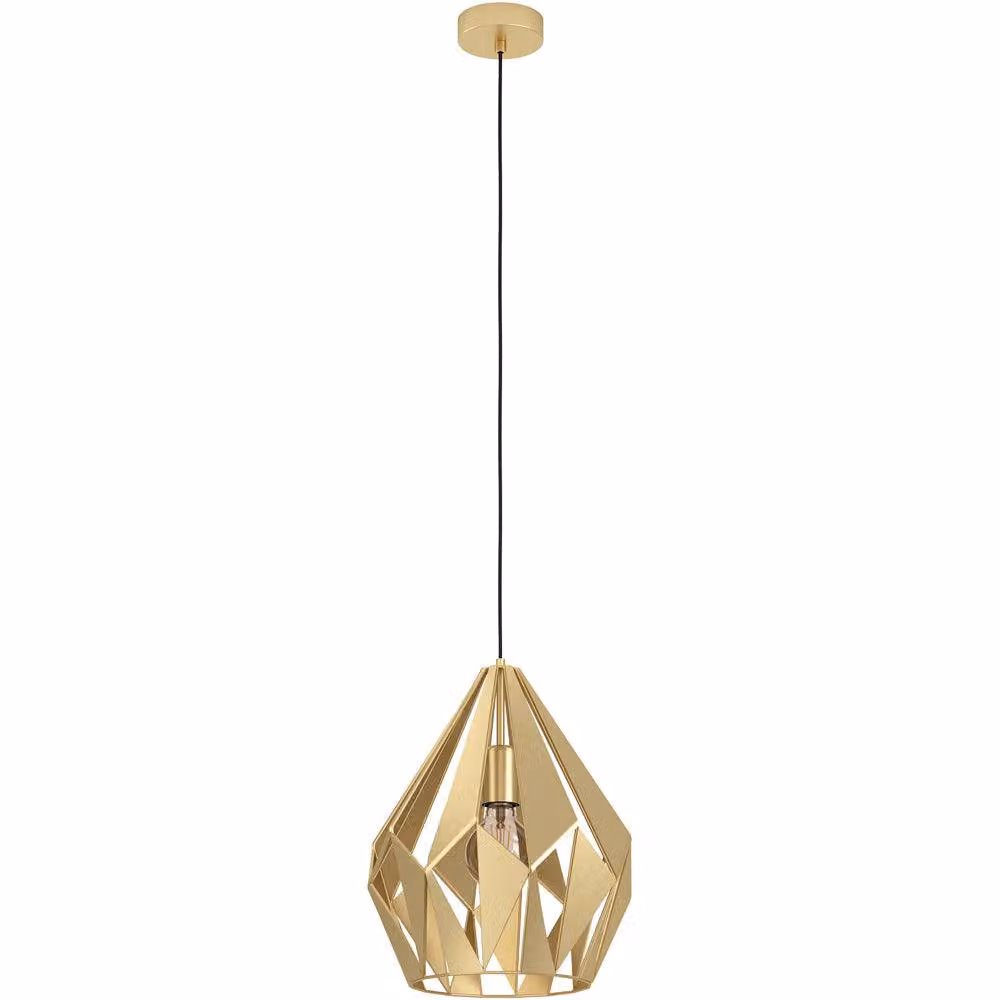 Loops Modern Gold Metal Pendant Light for Living Rooms, Dining Rooms and Kitchens – 2