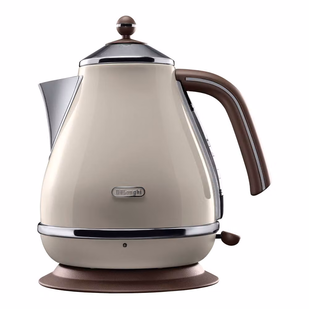 DeLonghi Icona Vintage 1.7L Kettle and 4 Slice Toaster Set in Beige – 2